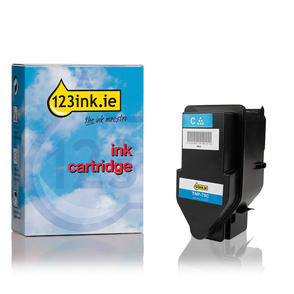 Konica Minolta TNP-79C (AAJW450) cyan toner (123ink version) AAJW450C 073293 - 1