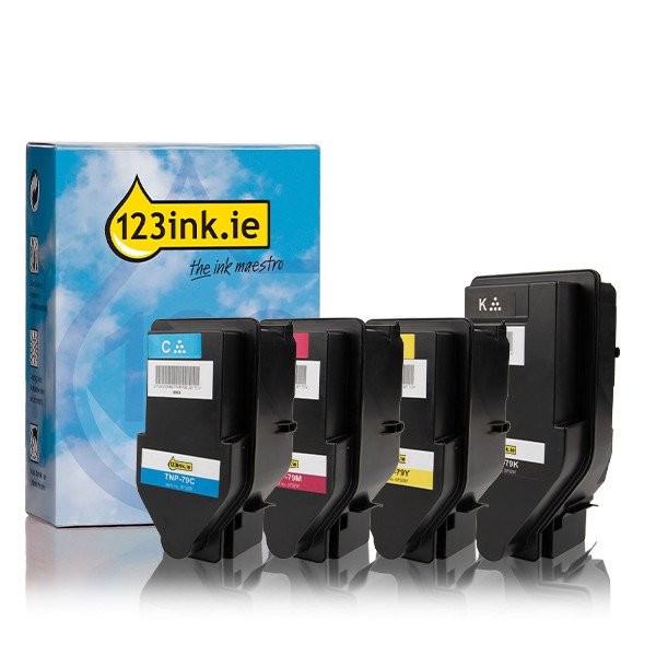 Konica Minolta TNP-79K/79C/79M/79Y toner 4-pack (123ink version)  131911 - 1