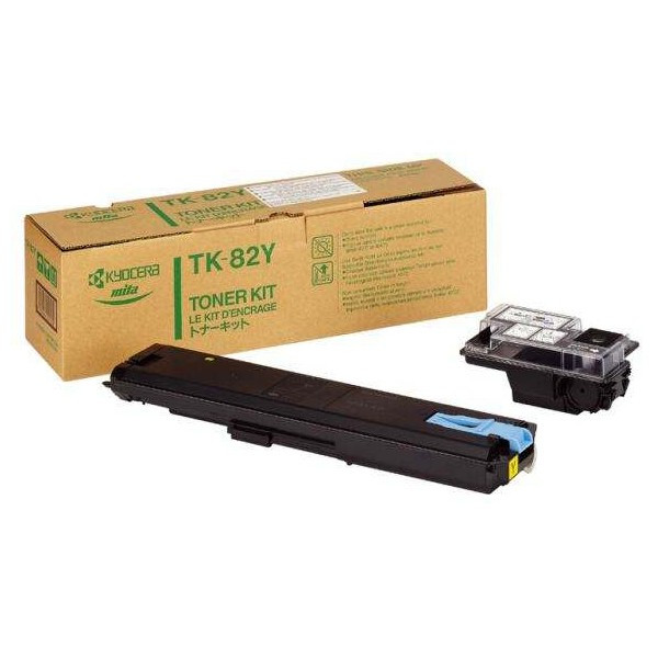 Kyocera Mita TK-82Y yellow toner (original Kyocera Mita) 370093KL 079214 - 1