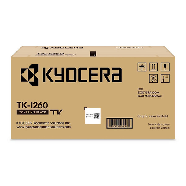 Kyocera TK-1260 black toner (original Kyocera) 1T0C150NL0 095090 - 1