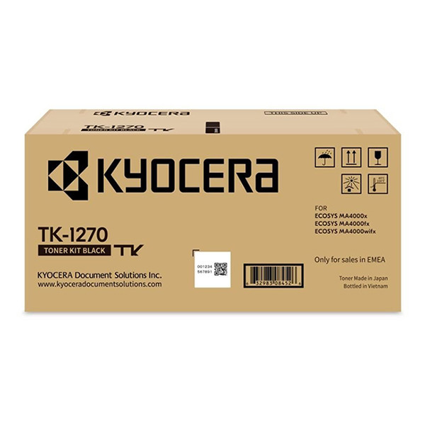 Kyocera TK-1270 black toner (original Kyocera) 1T0C140NL0 095092 - 1