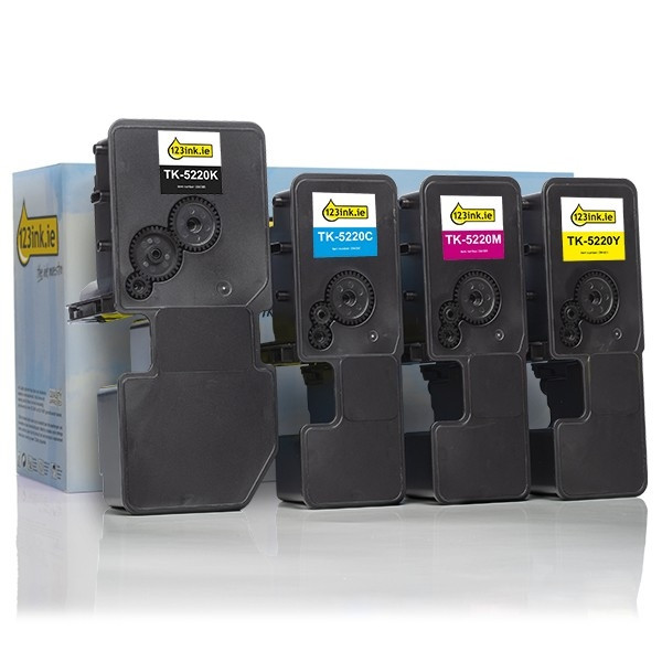 Kyocera TK-5220 series BK/C/M/Y toner 4-pack (123ink version)  130259 - 1