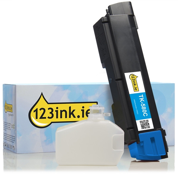 Kyocera TK-580C cyan toner (123ink version) 1T02KTCNL0C 079331 - 1