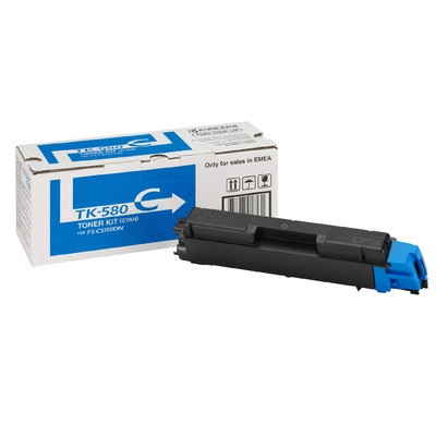 Kyocera TK-580C cyan toner (original Kyocera) 1T02KTCNL0 079330 - 1