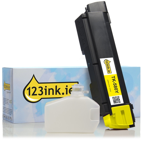 Kyocera TK-580Y yellow toner (123ink version) 1T02KTANL0C 079335 - 1