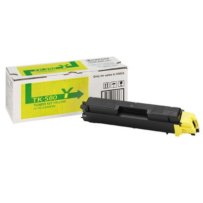 Kyocera TK-580Y yellow toner (original Kyocera) 1T02KTANL0 079334 - 1