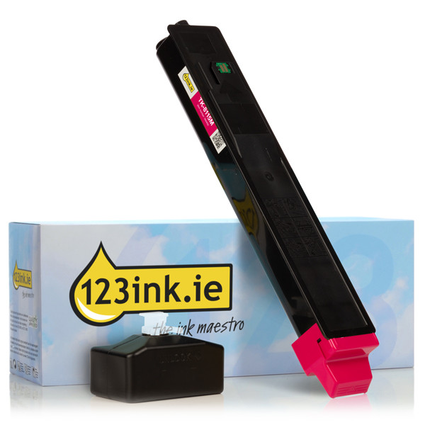 Kyocera TK-8115M magenta toner (123ink version) 1T02P3BNL0C 094459 - 1