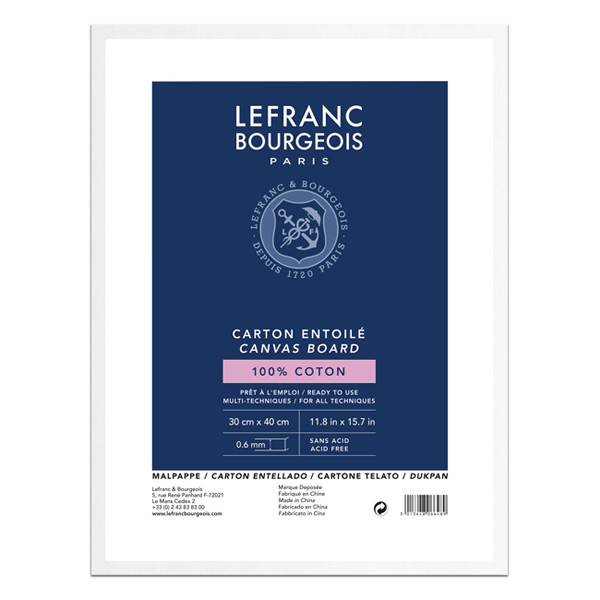 Lefranc & Bourgeois Louvre canvas board, 30cm x 40cm 806649 405151 - 1