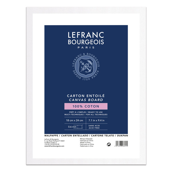 Lefranc Bourgeois Louvre canvas board, 18cm x 24cm 806647 405149 - 1