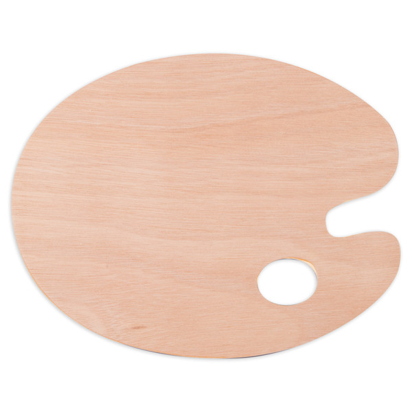 Lefranc Bourgeois oval wooden palette, 18cm x 27cm 810108 405159 - 1