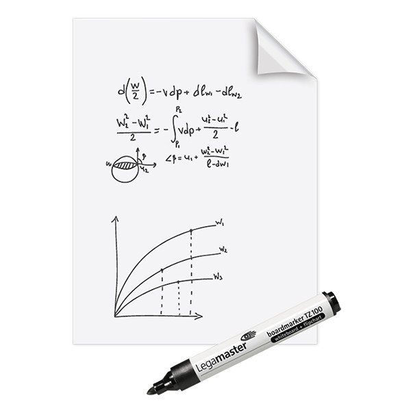 Legamaster Magic-Chart whiteboard foil, 60cm x 80cm (25 sheets) 7-159100 262001 - 4