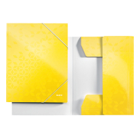 Leitz 3982 WOW yellow cardboard 3-flap folder 39820016 226134