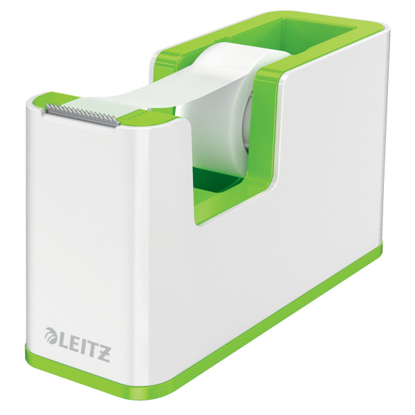 Leitz 5364 WOW white/green adhesive tape holder 53641054 226274 - 1