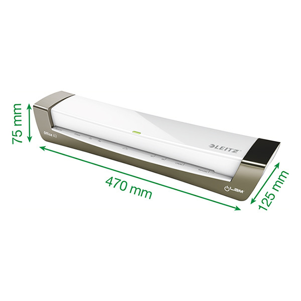 Leitz A3 laminator | Leitz iLAM Office silver 72530084 226025 - 4