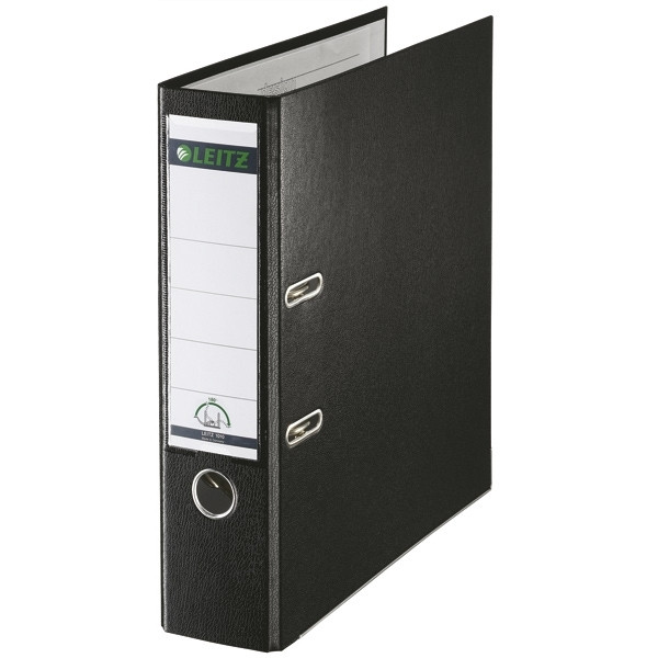 Leitz A4 lever arch file | Leitz 1010 plastic | black 80mm 10105095 202926 - 1