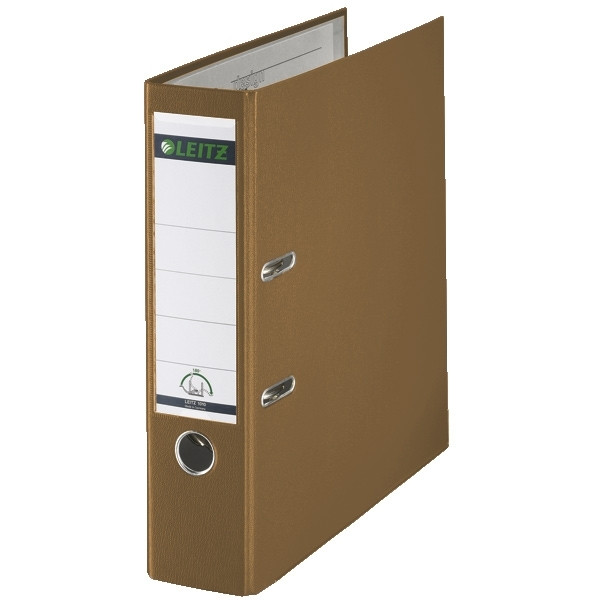 Leitz A4 lever arch file | Leitz 1010 plastic | brown 80mm 10105075 202922 - 1