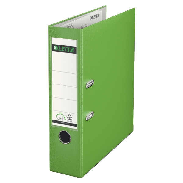 Leitz A4 lever arch file | Leitz 1010 plastic | light green 80mm 10105050 211817 - 1