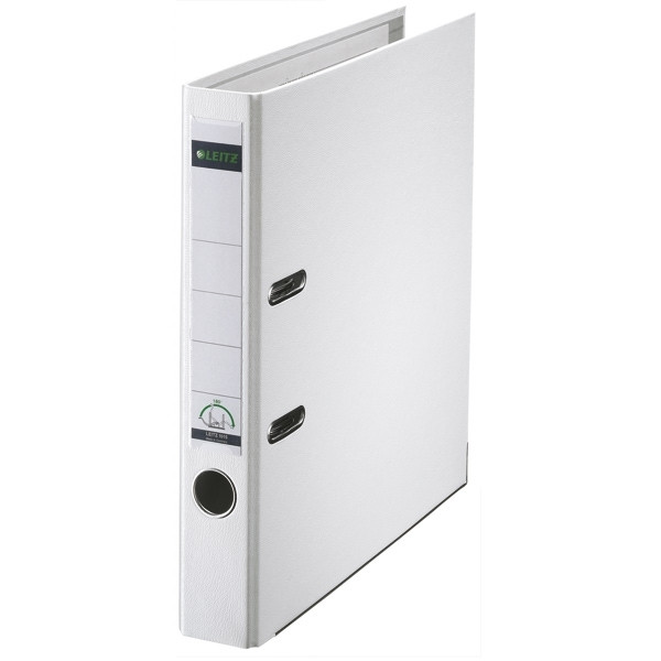 Leitz A4 lever arch file | Leitz 1015 plastic | white 50mm 10155001 202928 - 1