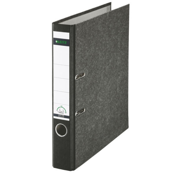 Leitz A4 lever arch file | Leitz 1050 cardboard | black 50mm 10505095 202506 - 1