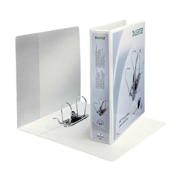 Leitz A4 lever arch file | Leitz 180° plastic | white 80mm 42250001 227601 - 1