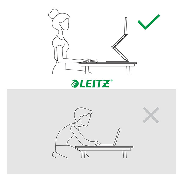 Leitz Ergo Multi-angle white adjustable laptop stand 64240001 227605 - 4