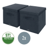 Leitz Fabric large dark grey storage box (2-pack) 61450089 202505 - 2