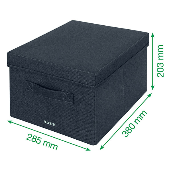 Leitz Fabric medium dark grey storage box (2-pack) 61440089 202503 - 5