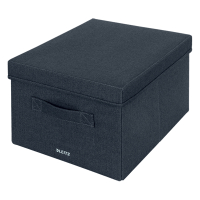 Leitz Fabric medium dark grey storage box (2-pack) 61440089 202503