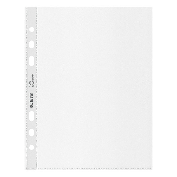 Leitz Recycle transparent A5 plastic pocket 6 holes, 100 micron (25-pack) 40020003 226486 - 1