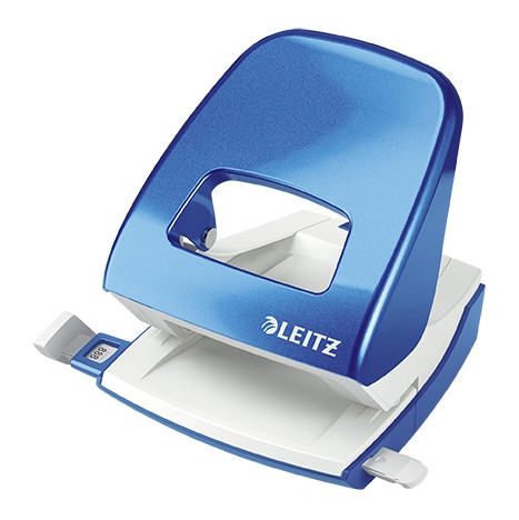 Leitz WOW 5008 metallic blue 2-hole punch, 3mm (30-sheets) 50081036 211794 - 1