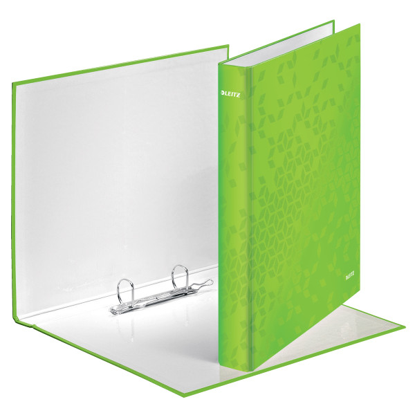 Leitz WOW green A4 ring binder with 2 D-rings 42410054 226244 - 1