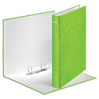 Leitz WOW green A4 ring binder with 2 D-rings 42410054 226244