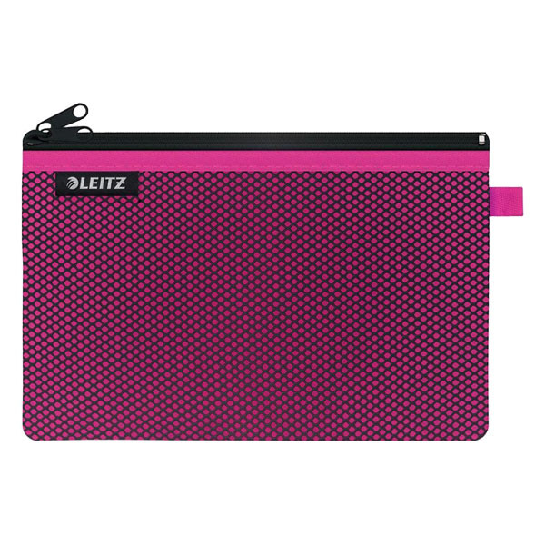 Leitz WOW large pink mesh case with 2 compartments 40130023 226330 - 1