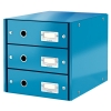 Leitz WOW metallic blue drawer unit (3 drawers)