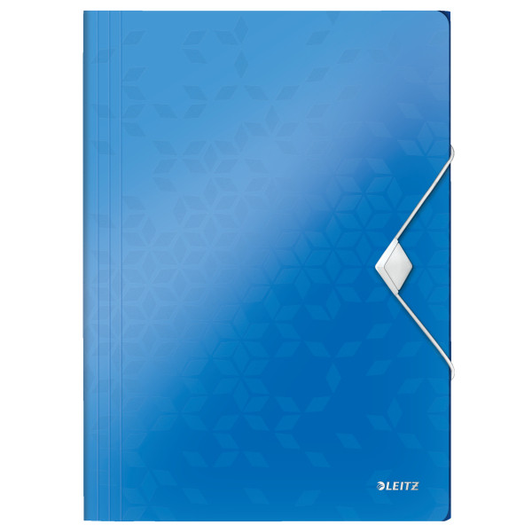 Leitz WOW metallic blue plastic 3-flap folder 45990036 211884 - 1