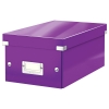 Leitz WOW metallic purple DVD box