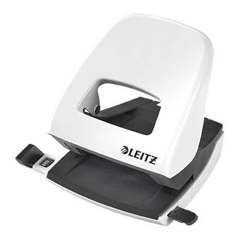 Leitz WOW metallic white 2-hole punch, 3mm (30-sheets) 50081001 211868 - 1