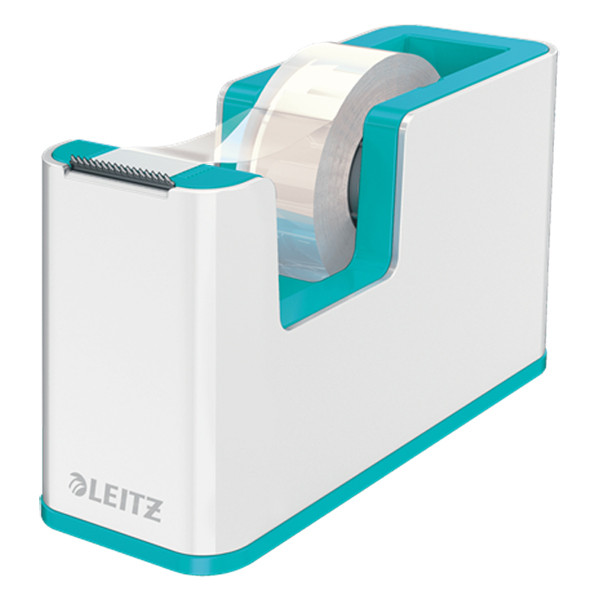 Leitz WOW white/ice blue adhesive tape holder 53641051 226505 - 1