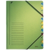 Leitz green file with 12 compartments