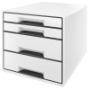 Leitz white/black drawer unit (4 drawers) 52521001 226058 - 1