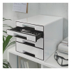 Leitz white/black drawer unit (4 drawers) 52521001 226058 - 3