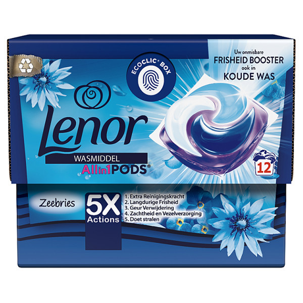 Lenor All-in-1 Sea Breeze detergent pods (12 washes)  SLE00352 - 1