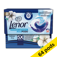 Lenor Cotton Fresh All-in-1 detergent pods (64 pods)  SLE00483