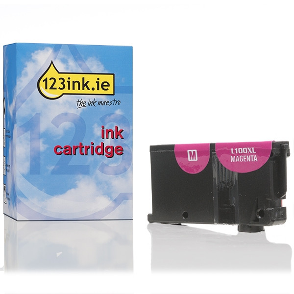 Lexmark 014N0901E (#100) magenta ink cartridge (123ink version) 14N0901EC 040419 - 1