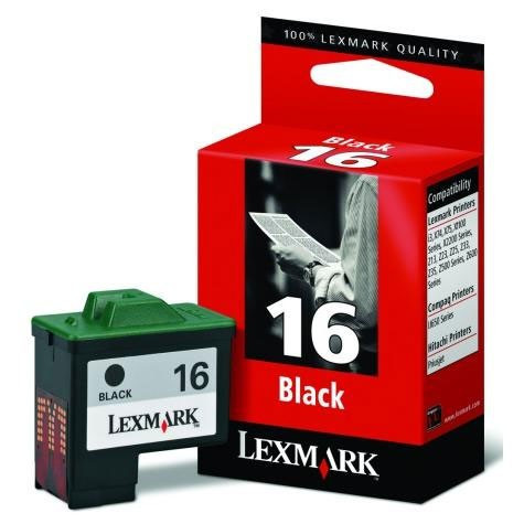 Lexmark 10N0016 (#16) high capacity black cartridge (original Lexmark) 10N0016E 040170 - 1