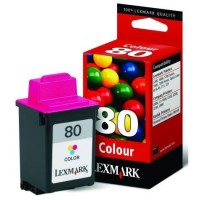 Lexmark 12A1980 (#80) colour ink cartridge (original) 12A1980E 040030