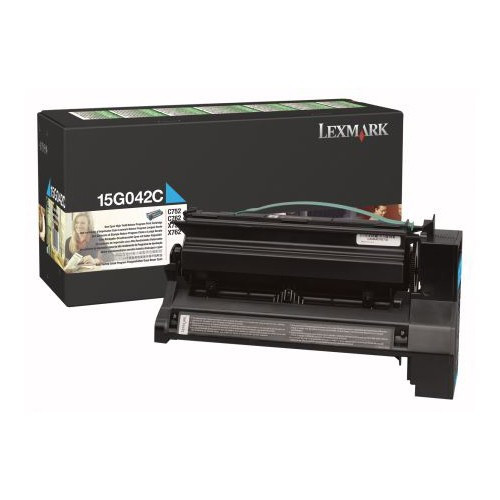 Lexmark 15G042C high capacity cyan toner (original) 15G042C 034540 - 1