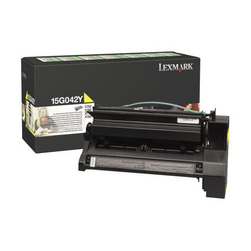 Lexmark 15G042Y high capacity yellow toner (original) 15G042Y 034550 - 1