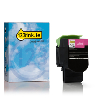 Lexmark 24B6009 magenta toner (123ink version) 24B6009C 037449