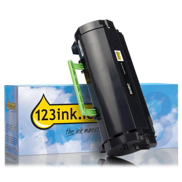 Lexmark 24B6186 black toner (123ink version) 24B6186C 037715 - 1